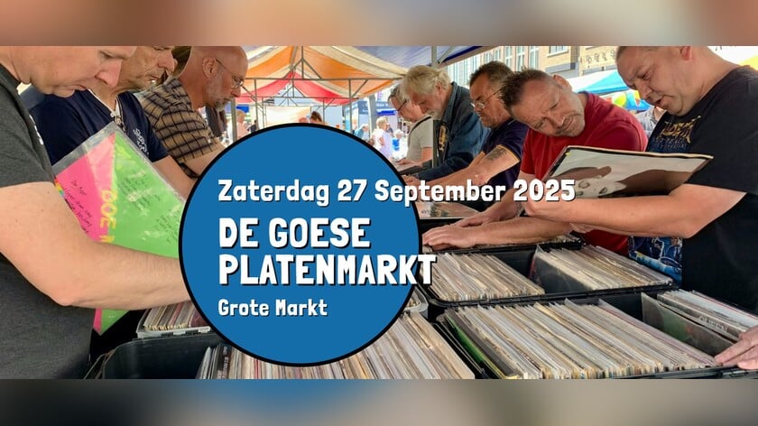 Snuffelen tot vinyl en cd’s op Goese Platenmarkt