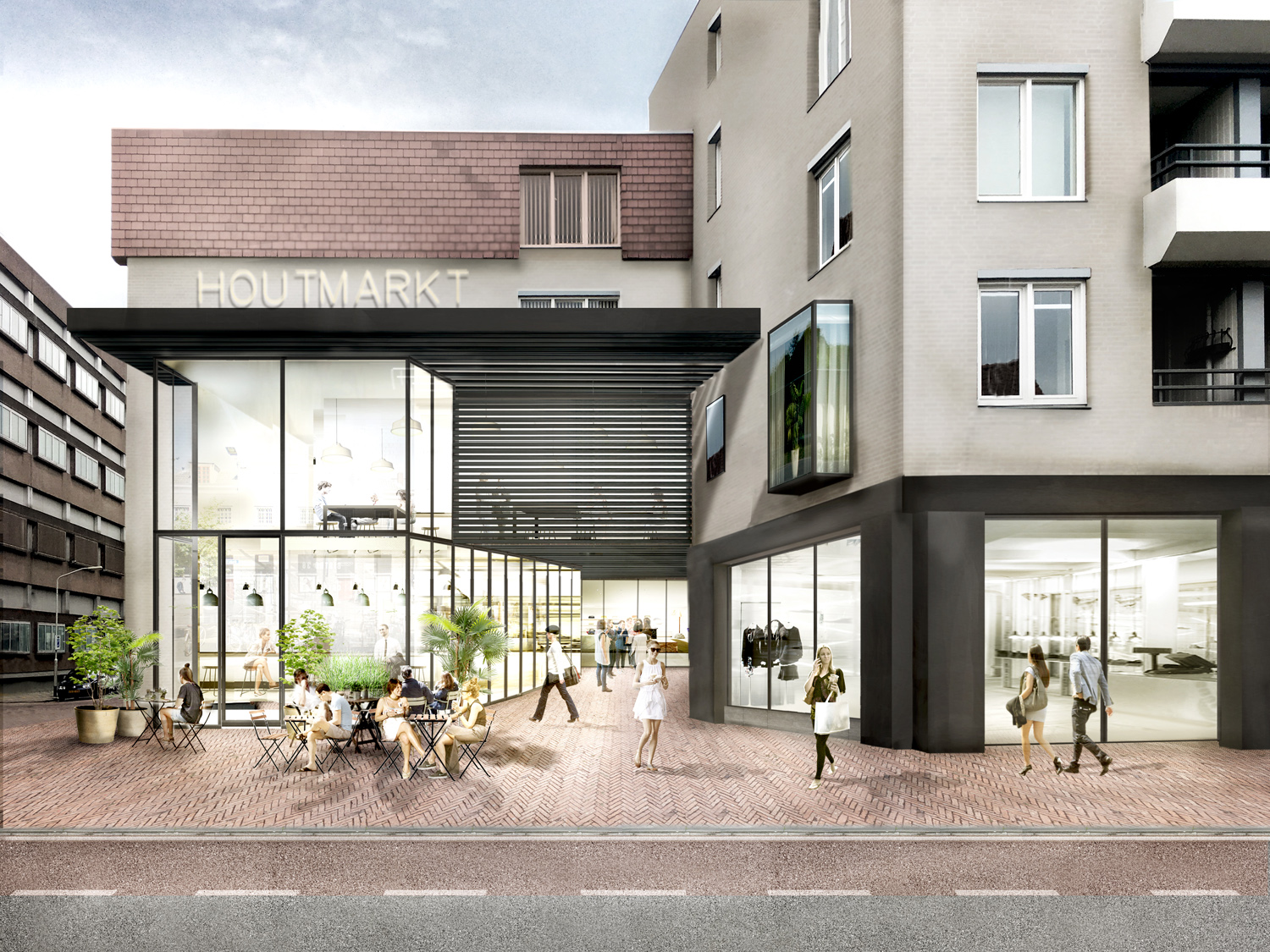 Het ontwerp van de Houtmarkt.