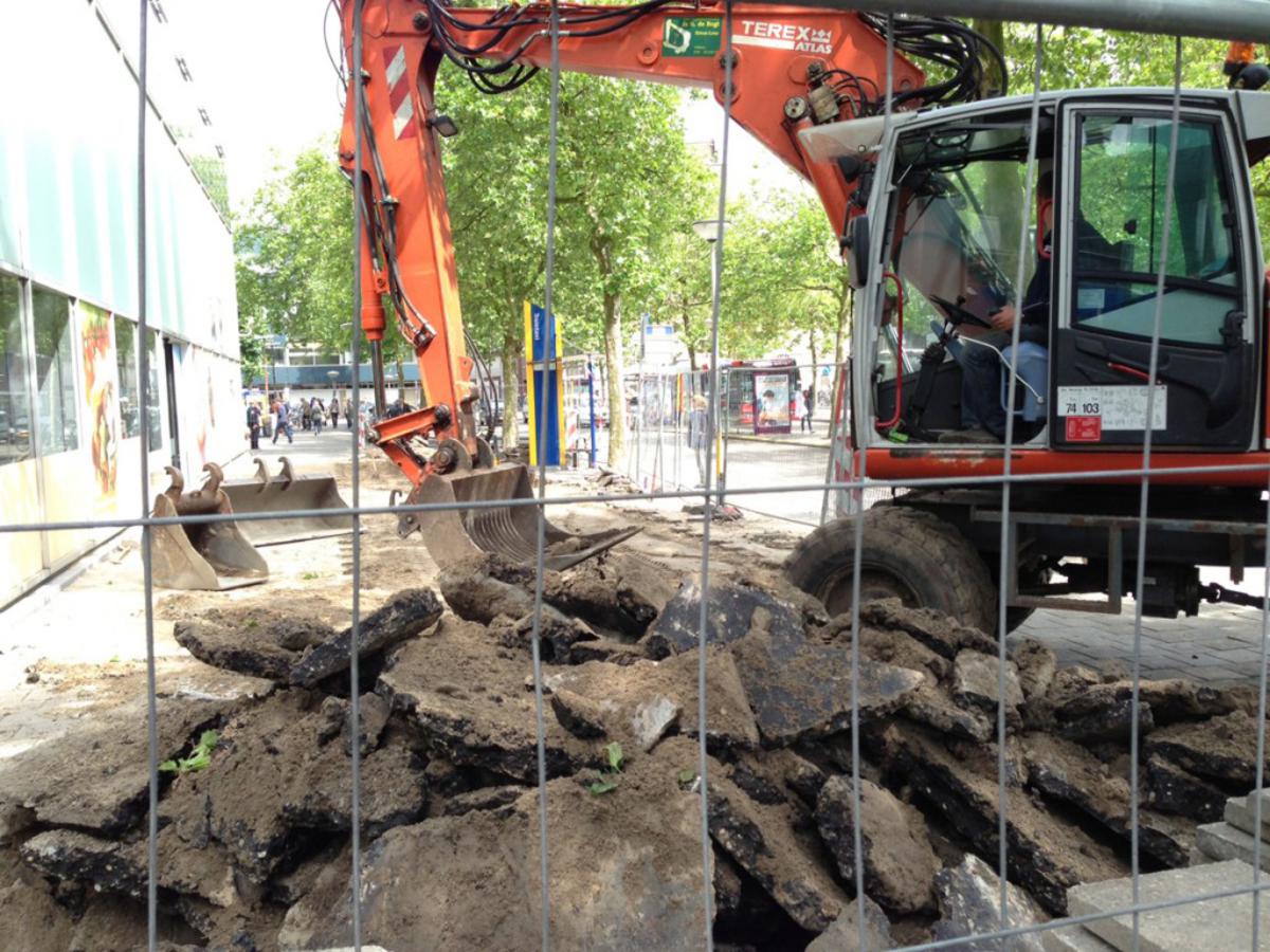 Archeologisch onderzoek station Breda. foto Wijnand Nijs