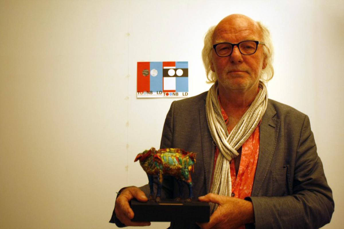 Bredase producent Bob Entrop wint Het Bonte Varken. foto Debra van der Heide