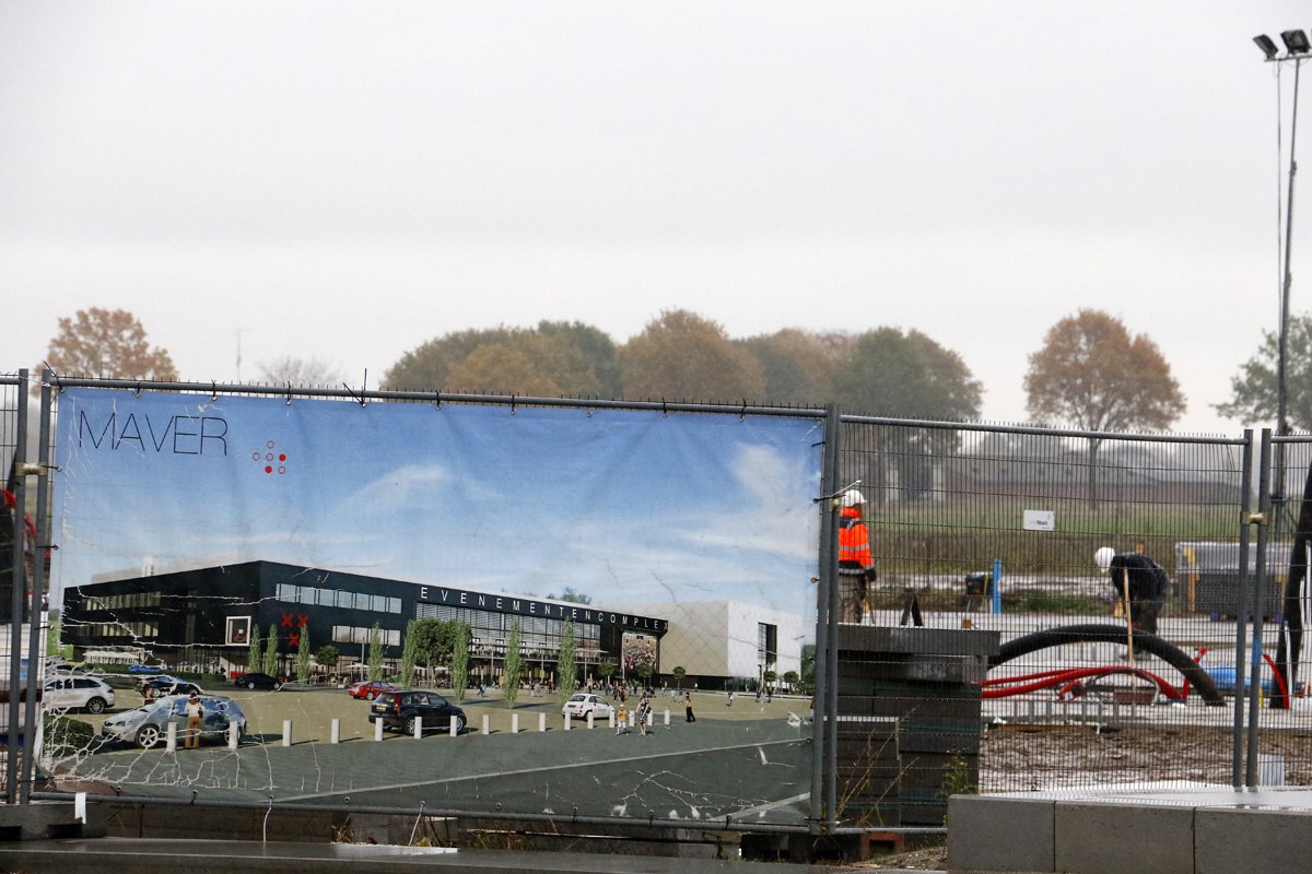 Bouw evenementenhal De Bree, november 2016.