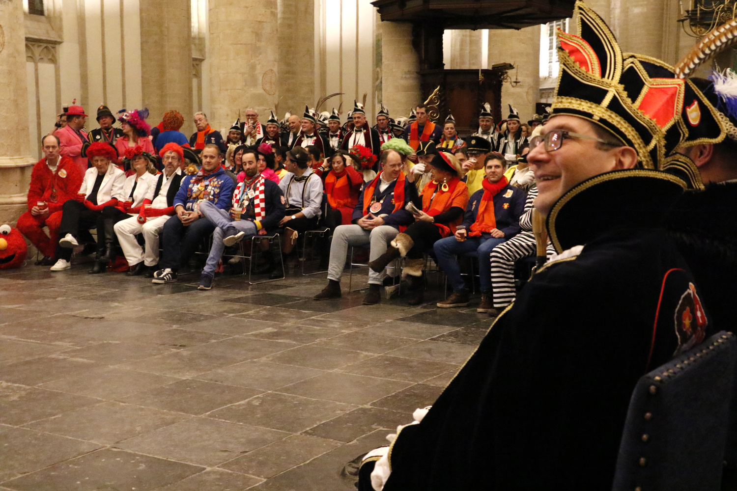 De carnavalsraad in de Grote Kerk, dinsdag 6 februari 2018.