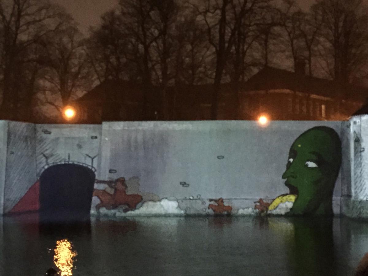Cultuurnacht 2015: projectie Spanjaardsgat.