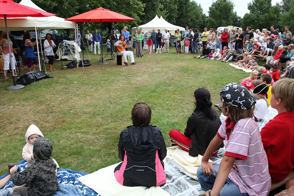 En plein public in Brabantpark, vrijdag 21 augustus 2009.