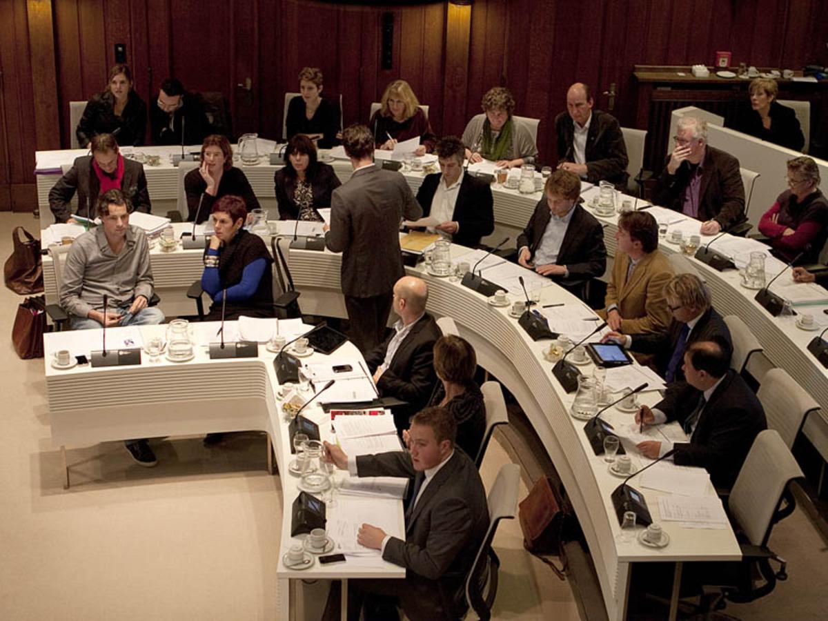 Gemeenteraadsvergadering. foto Ilse Lukken