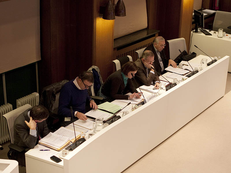 Gemeenteraadsvergadering. foto Ilse Lukken