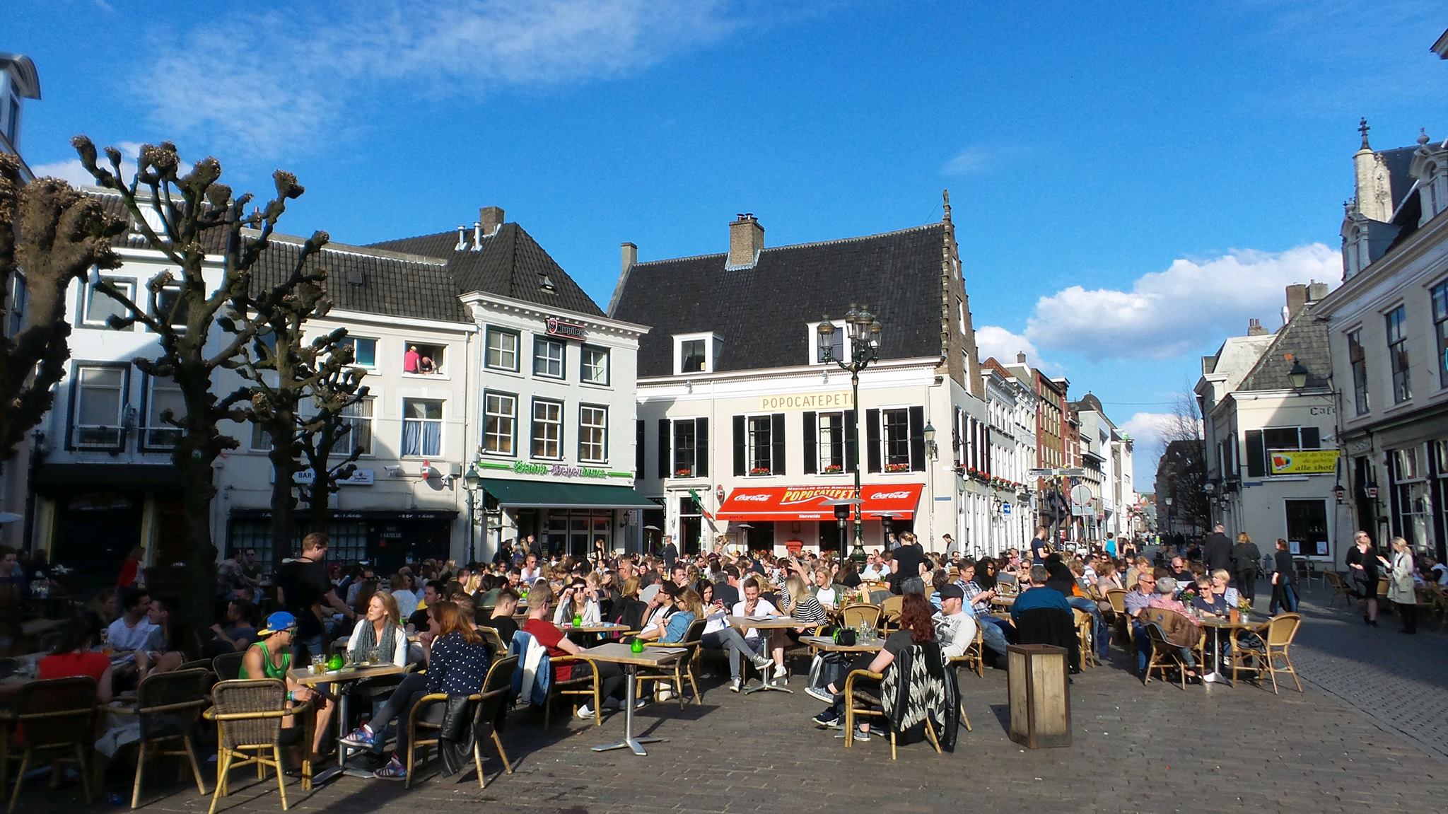 Lekker weer, zondag 3 april 2016. In Breda werd het meer dan 20 graden.