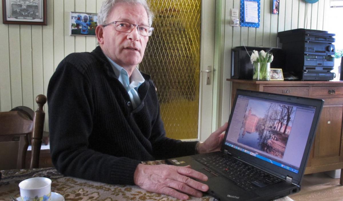 Bredanaar Henk Voermans stuurt bijna dagelijks weerfoto's in naar de verschillende journaals. foto Wijnand Nijs