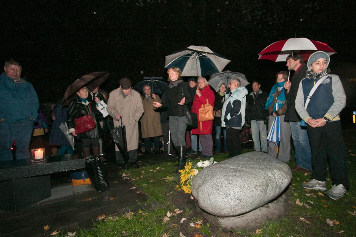 De herdenking van de Kristallnacht in Breda, zaterdag 9 november 2013. foto Jorgen Janssens