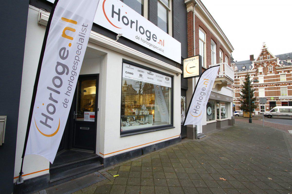 De winkel van Horloge.nl aan de Nieuwe Ginnekenstraat in Breda.