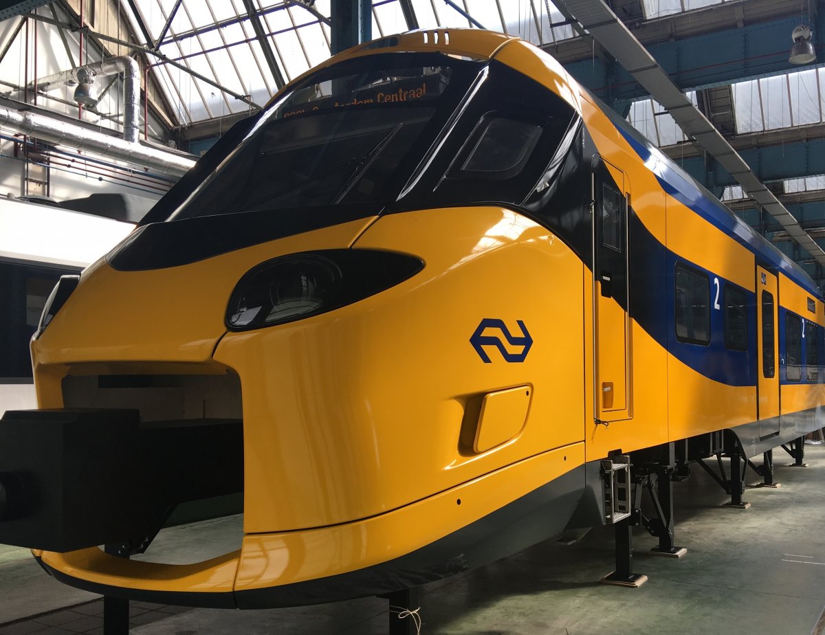 Een mock-up van de nieuwe intercity.