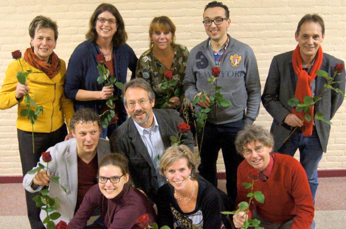 De kandidaten van de PvdA voor de raadsverkiezingen 2014.
