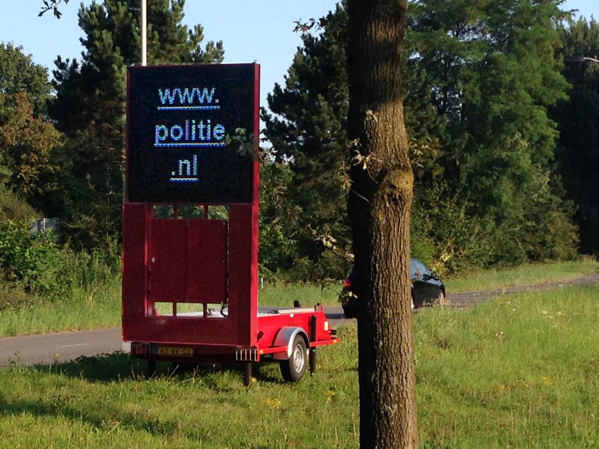 Matrixbord als inbraakpreventie in Breda.