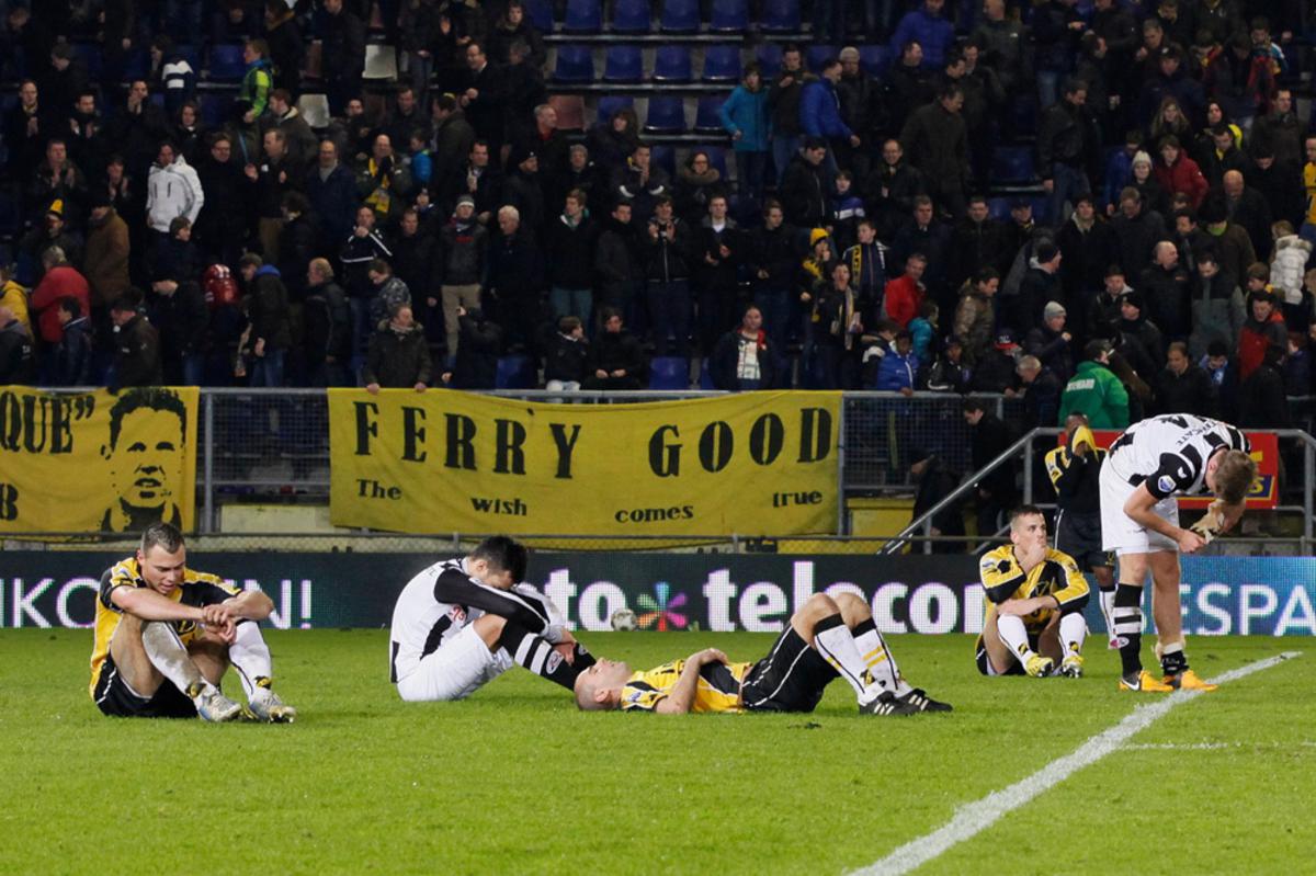 1-1 gelijk tegen Heracles, zaterdag 16 februari 2013. foto Peter Visser
