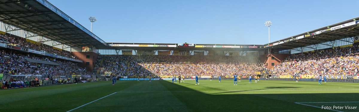 NAC wint met 1-0 van NEC tijdens de eerste wedstrijd in de finale van play-offs om een plek in de eredivisie.