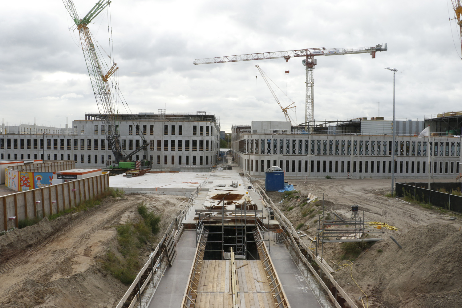 De stand van de nieuwbouw van het Amphia, augustus 2017.