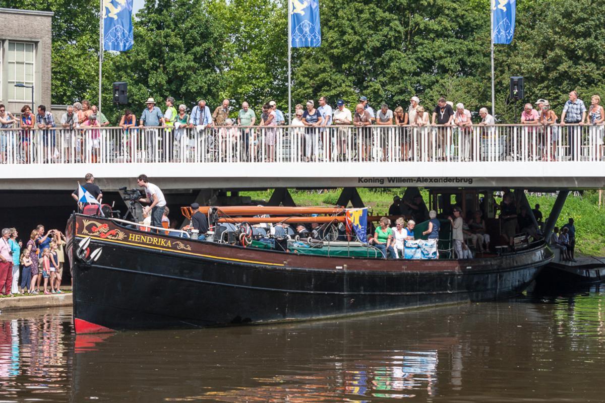De officiële opening van de Koning Willem-Alexanderbrug. foto Jorgen Janssens