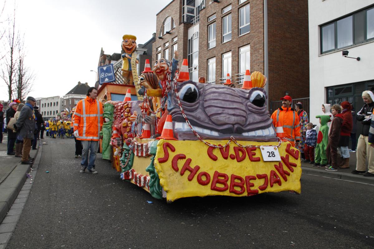 Ut wor plakke of dweile, ook in de Grote Optocht van 't Kielegat, maandag 3 maart 2014. foto Wijnand Nijs