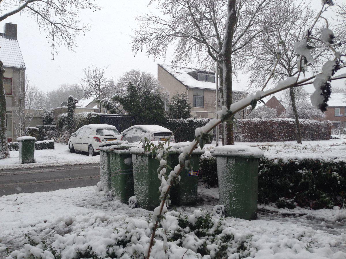 Niet opgehaald vanwege de sneeuwval