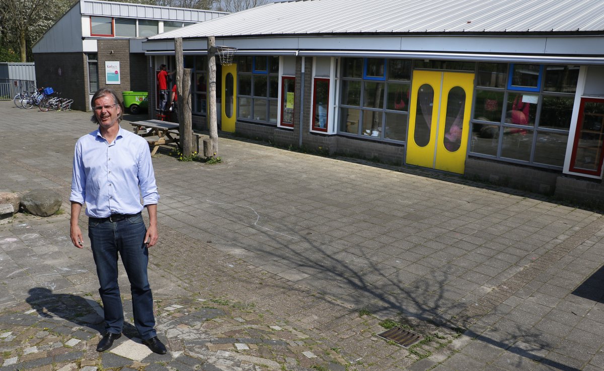 Wethouder Patrick van Lunteren bij de Sleutel.
