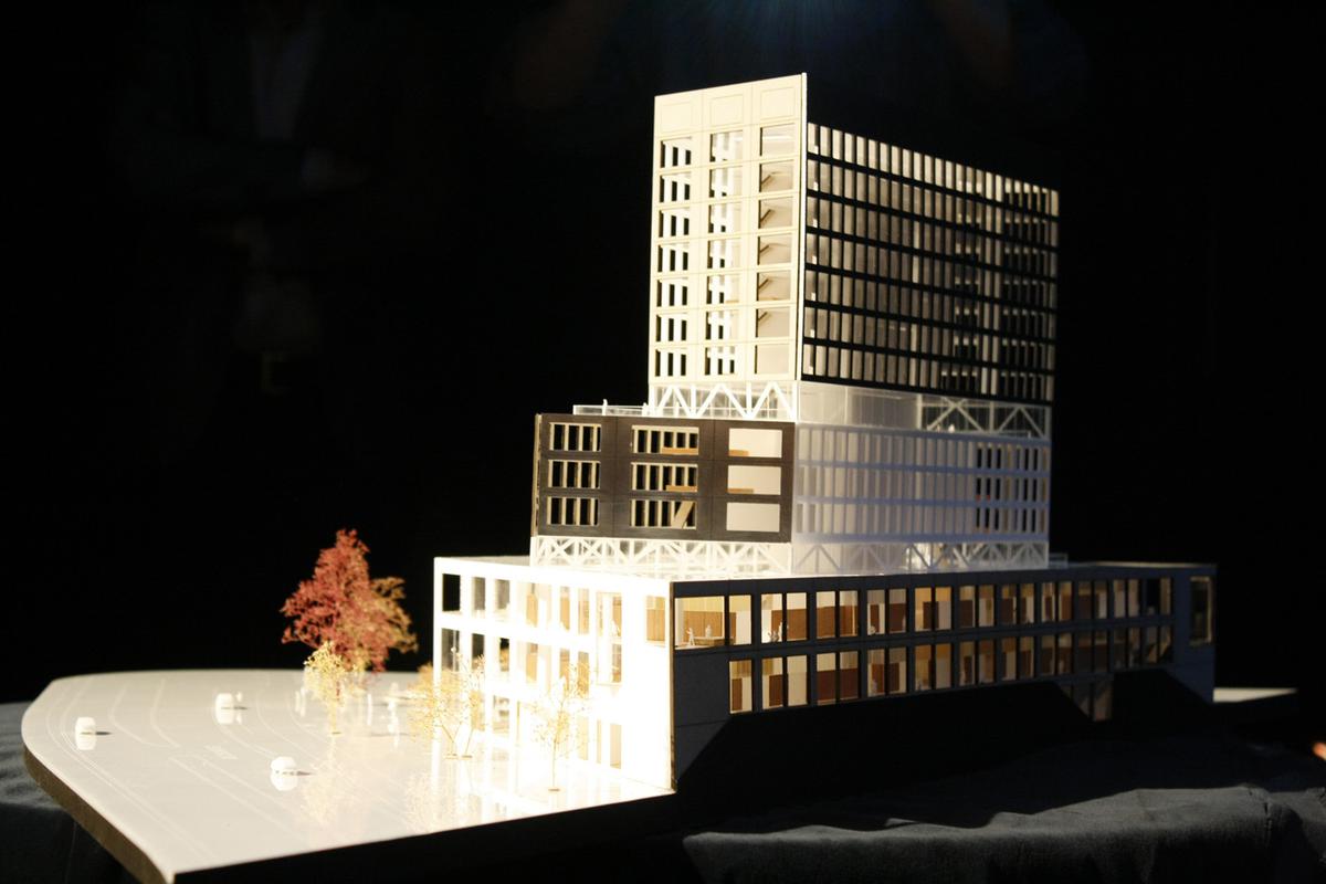 De presentatie van het nieuwe gerechtsgebouw in Breda.