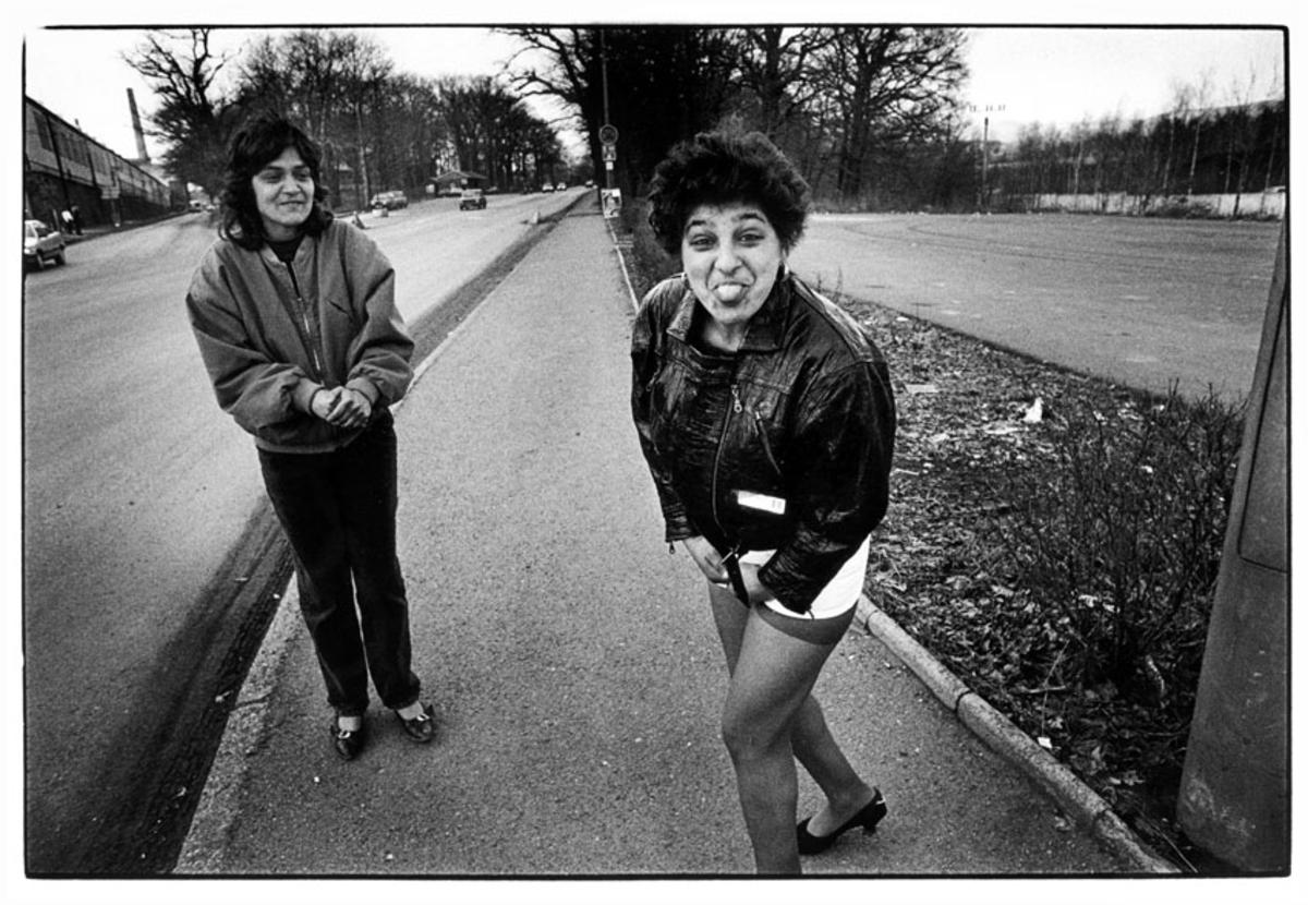 Prostituees op de Duits-Tsjechische grens. foto Piet den Blanken