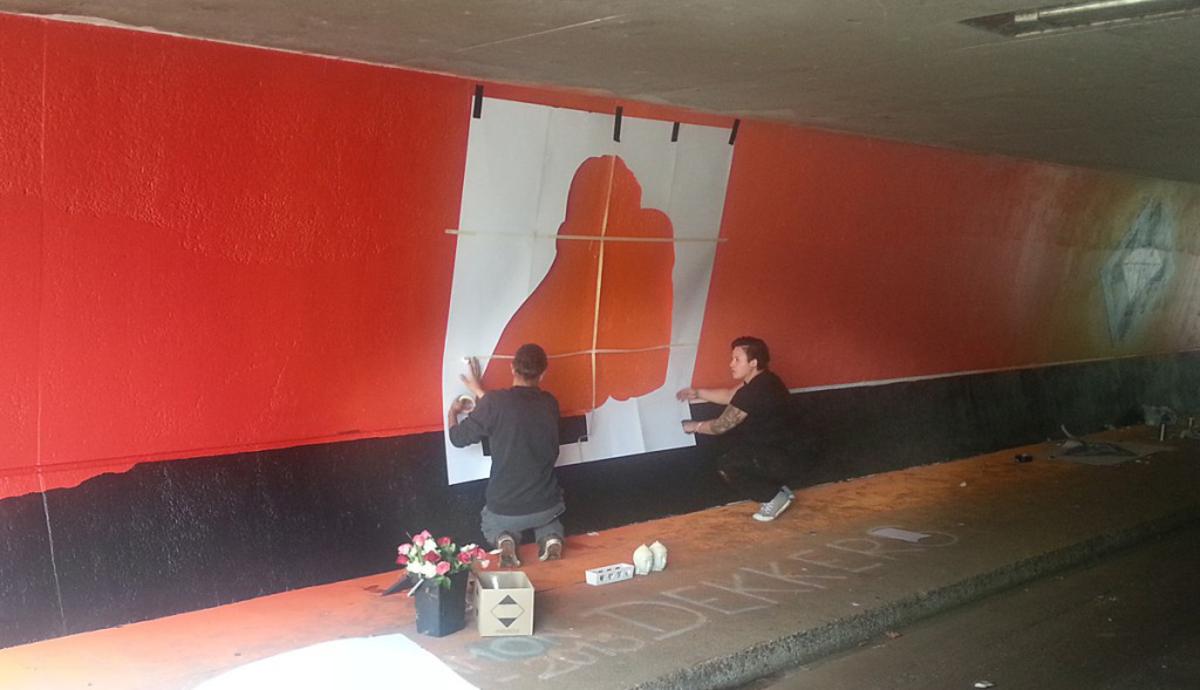 Eerbetoon aan Ramon Dekkers. foto Casper Bal