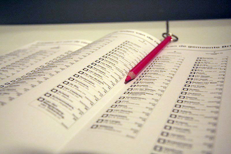 Het stembureau aan de Academiesingel ging woensdag 3 maart om half acht open.