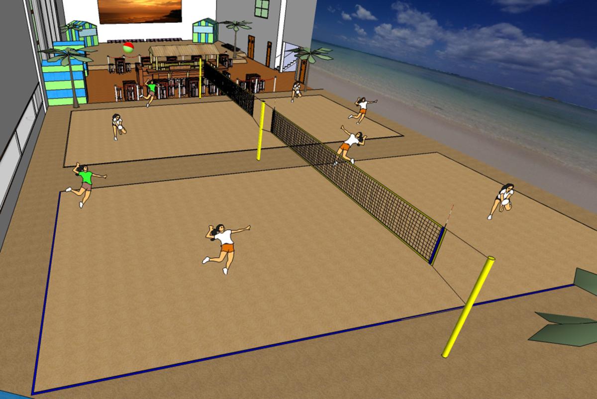 Een computertekening van Strand Binnen.