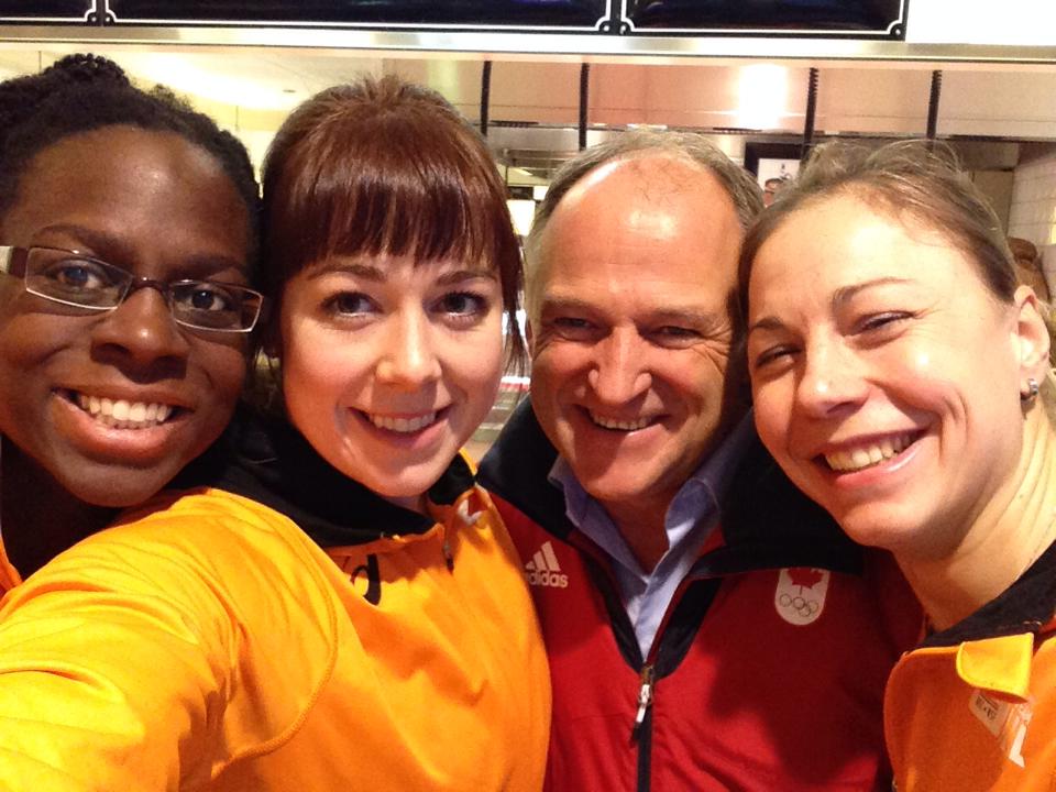 Melissa Boekelman met Bob-team. foto Melissa Boekelman