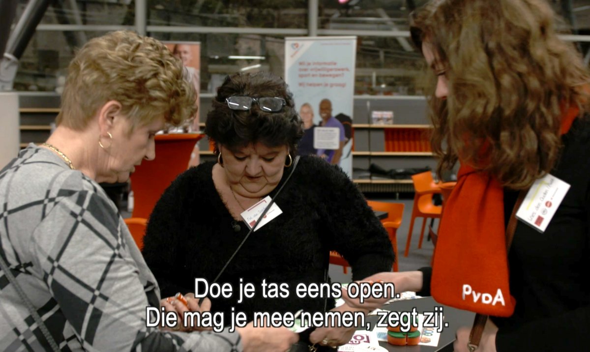 Op bezoek bij de verkiezingsmarkt.
