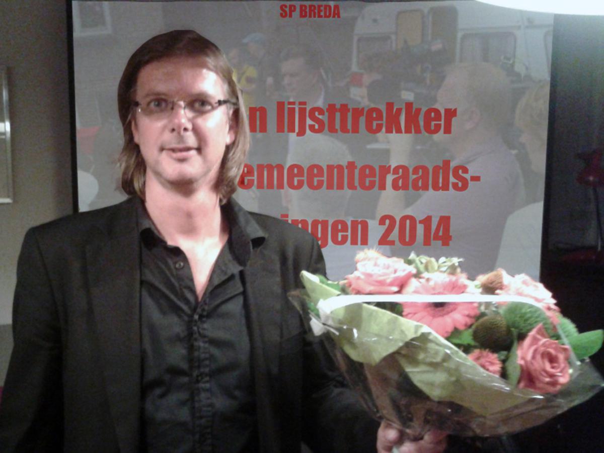 Patrick van Lunteren is gekozen als lijstrekker voor de gemeenteraadsverkiezingen 2014, namens de SP. foto SP