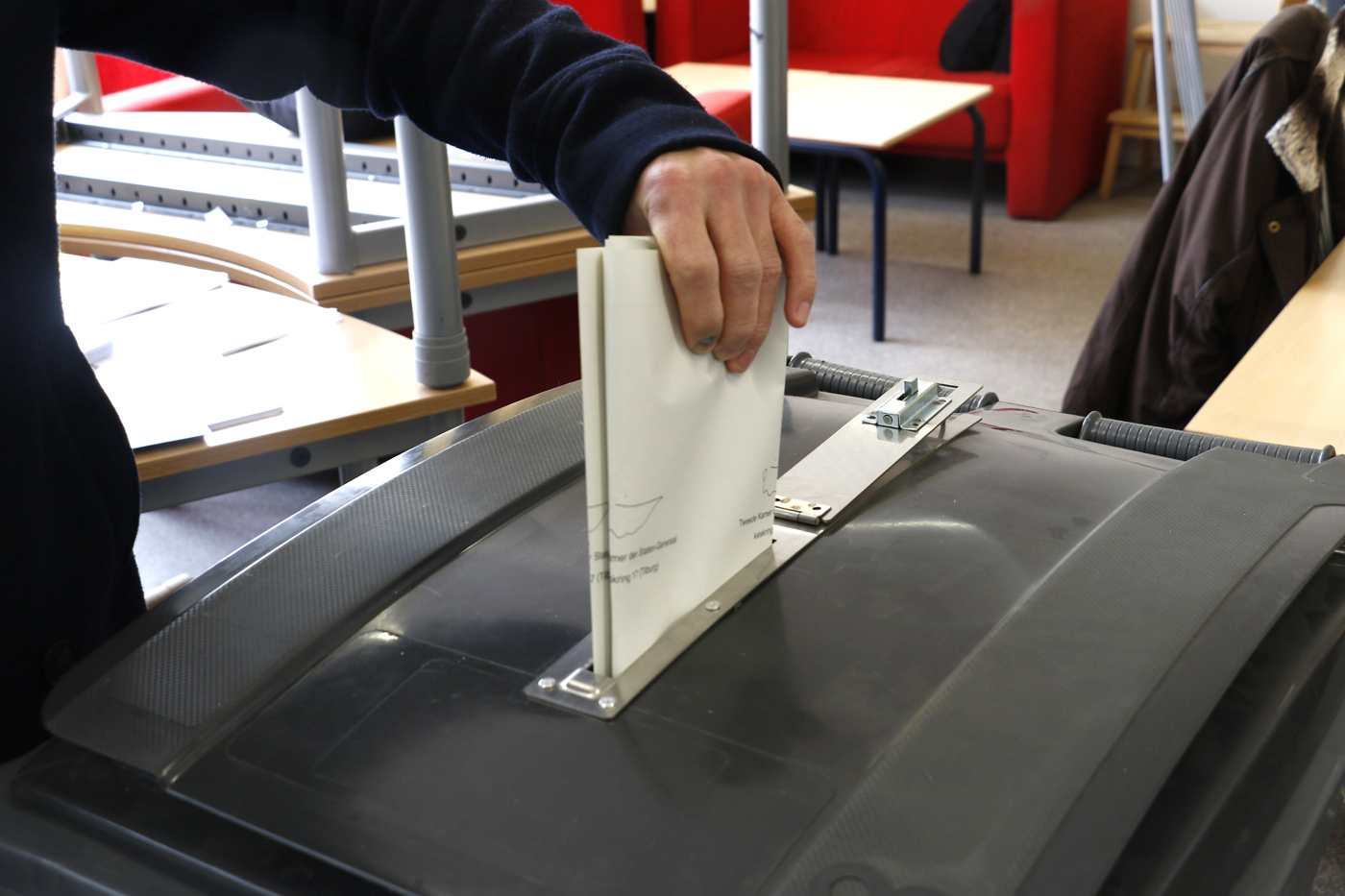De Tweede Kamerverkiezingen in Breda, woensdag 15 maart 2017.