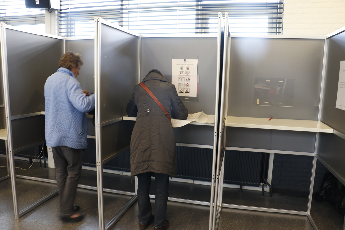 De Tweede Kamerverkiezingen in Breda, woensdag 15 maart 2017.