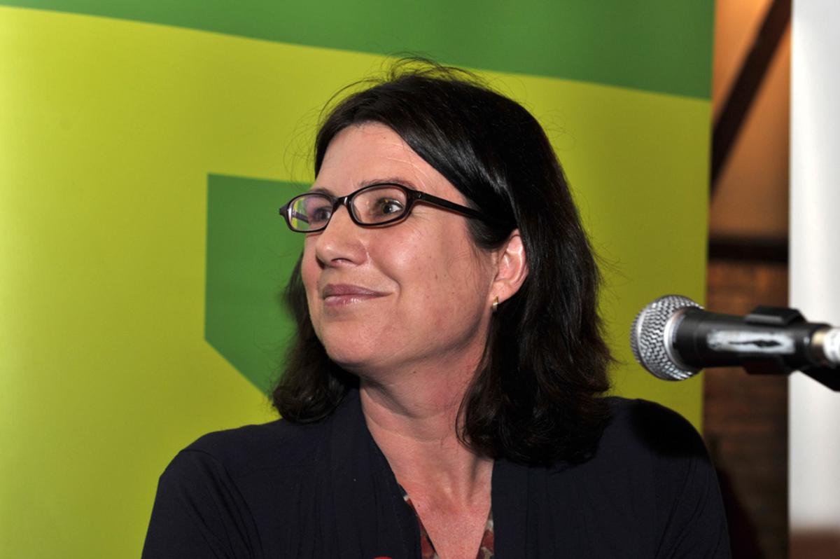 Politici in debat in De Koe in Princenhage: Miriam Haagh. foto Janet Olde Wolbers