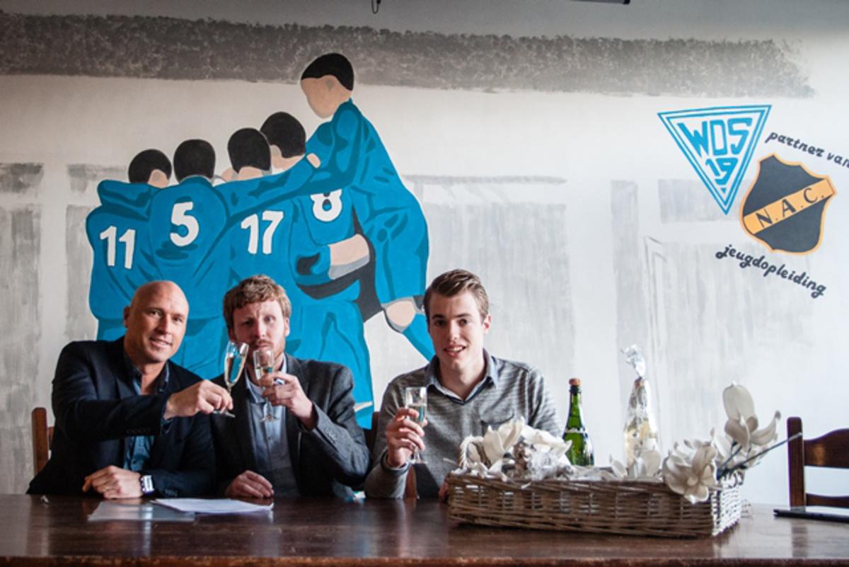 Geert Brusselers (hoofd jeugdopleiding NAC Breda), Tim Jongbloed (Voorzitter WDS'19) en Ralph de Brouwer (secretarisWDS'19).