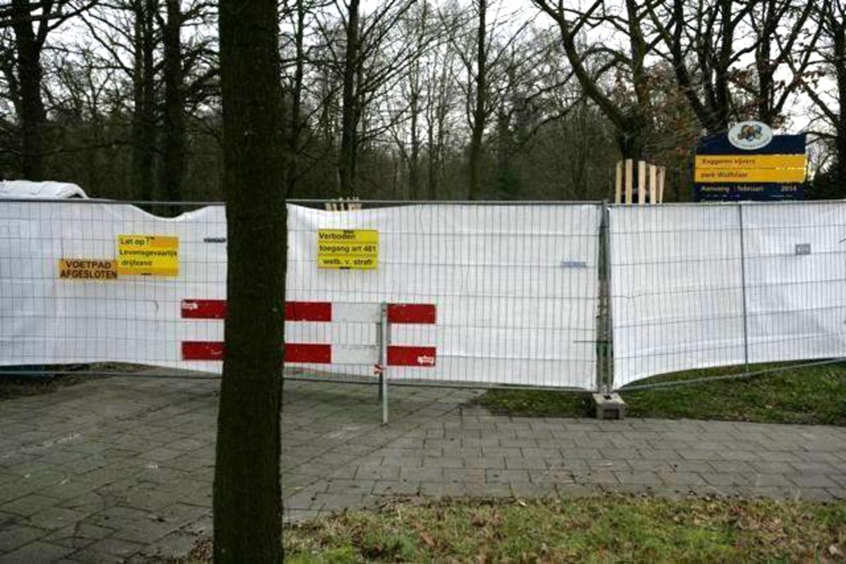 Baggeren vijver Wolfslaar. foto GroenLinks