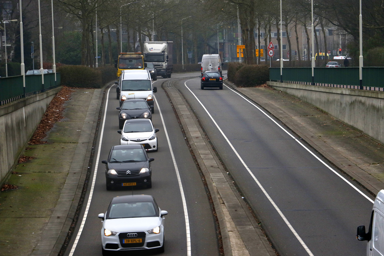 De Zuidelijke Rondweg, vrijdag 12 januari 2018.