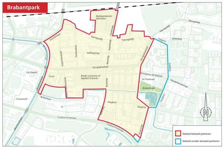 betaald parkeren gaat van start in brabantpark bredavandaag hét