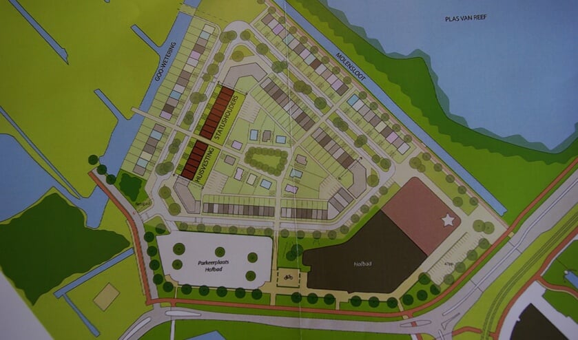 Bewoners van Ypenburg kregen bij de brief ook een handig kaartje waarop precies te zien is waar zij vanaf eind dit jaar vluchtelingen kunnen vinden.