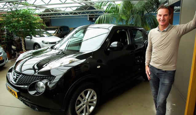 Joop Wortelboer bij de Nissan Juke: een uitgesproken auto.