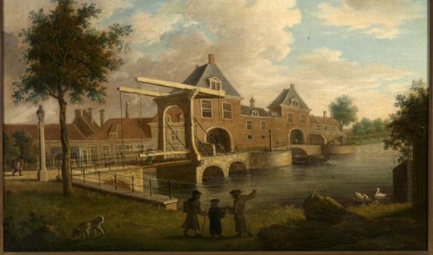 “De Haagpoort en de Wateringse poort”, circa 1700, schilder Isaac van Haastert. Olieverf op doek.
