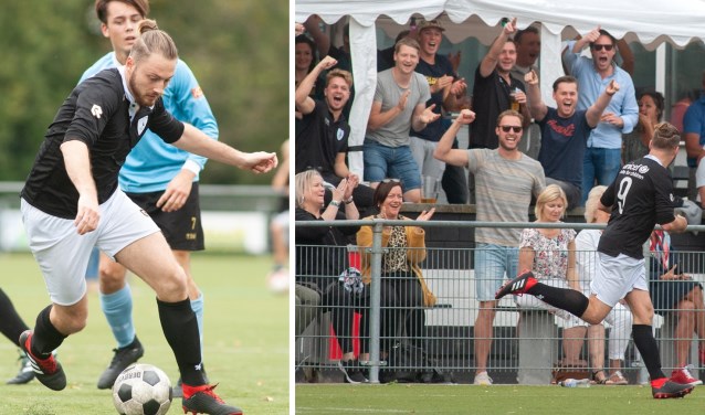 Casper Spaan kreeg zondag het publiek op de banken met zijn tweede seizoenstreffer. Helaas maakte TOGB in extremis nog gelijk. (foto: Roel van Dorsten)