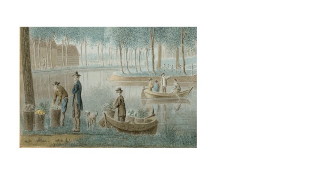 Detail van een tekening van de Oostpoort door Isaac van Ketweg, c. 1760 (TMS 58638)
