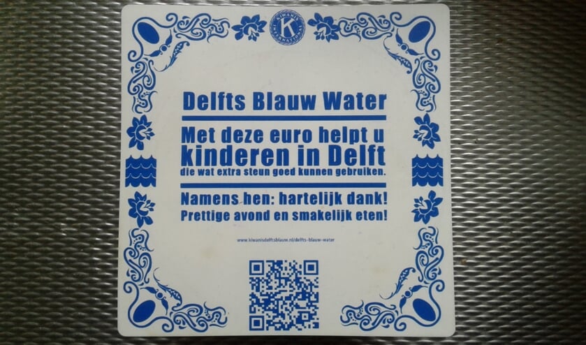 Ga voor Delfts Blauw Water met deze onderzetter en draag bij!