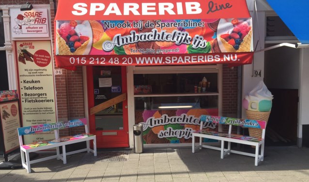 Bij Spareribline is ook heerlijk soft- en schepijs verkrijgbaar.