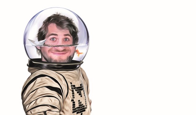 Wetenschapper Lieven Scheiren voert in het theatercollege de bezoeker door de wonderlijke wereld van de fysica. (foto: PR, tekst: Esther Luijk)