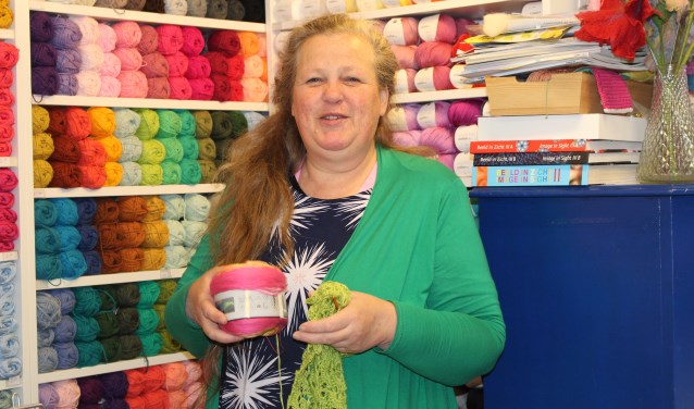 Monique van Atelier Kleurrijk Vilt. (Foto: EvE)