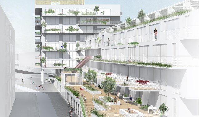 Een eerste impressie van hoe de nieuwe gezinsappartementen eruit moeten komen te zien (Bron: ANA Architecten)
