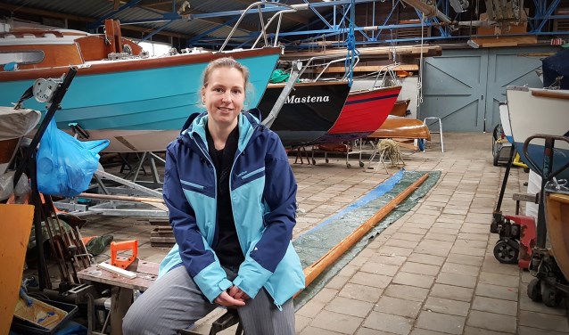 Renate Overhage, enthousiaste voorzitter van de Delftse Watersport Vereniging